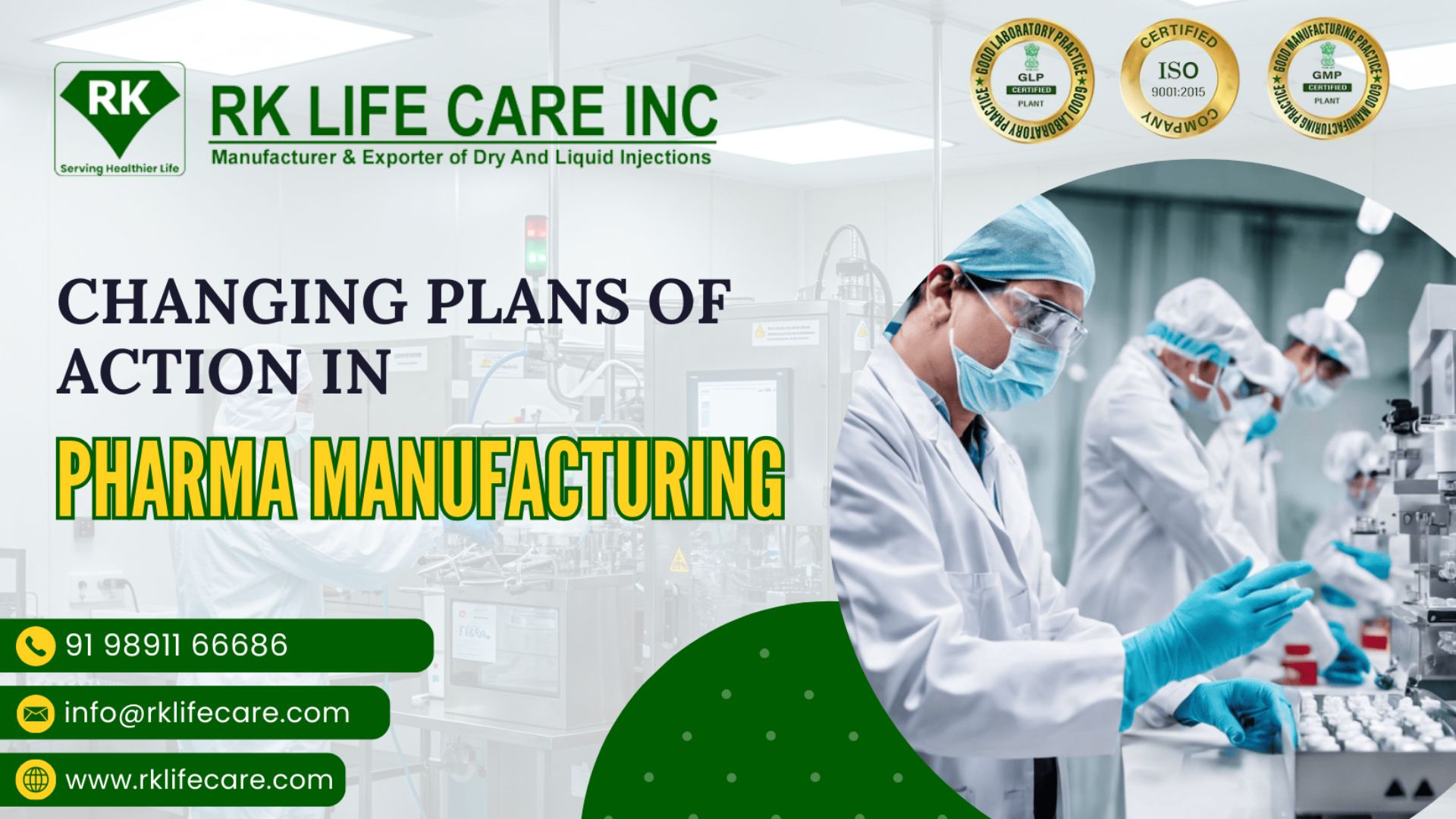 Changing Plans of Action in Pharma Manufacturing: Navigating Challenges with Agility